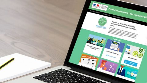 Design du site de la prime à la conversion des véhicules