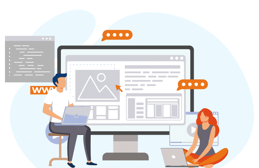 Illustration étape 4 : Développer et intégrer votre site avec les bons outils | Création de site internet à Limoges : guide en 8 étapes